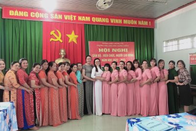 ngày 21.10.2022 trường Mẫu Giáo Hoa Hướng Dương tổ chức hội nghị cán bộ viên chức người lao động