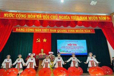 Trường mẫu giáo Hoa Hướng Dương  tham gia hội thi văn hóa, văn nghệ, thể dục thể thao chào mừng thành lập xã tân tiến và đại hội đại biểu Đảng bộ xã Tân Tiến lần thứ I nhiệm kỳ 2025-2030, và đạt giải giải khuyến khích với bài múa ” nhà em ở lưng đồi”